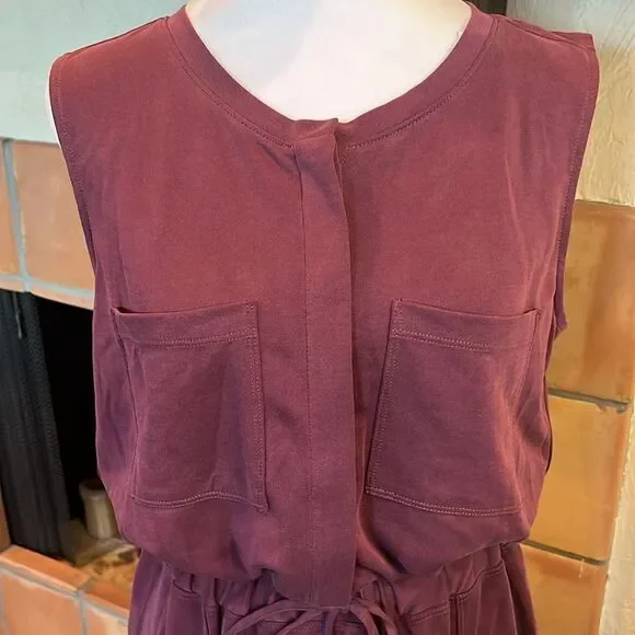 Lou & Grey Sandwashed Midi Pocket Shirtdress, size S - Picture 2 of 12